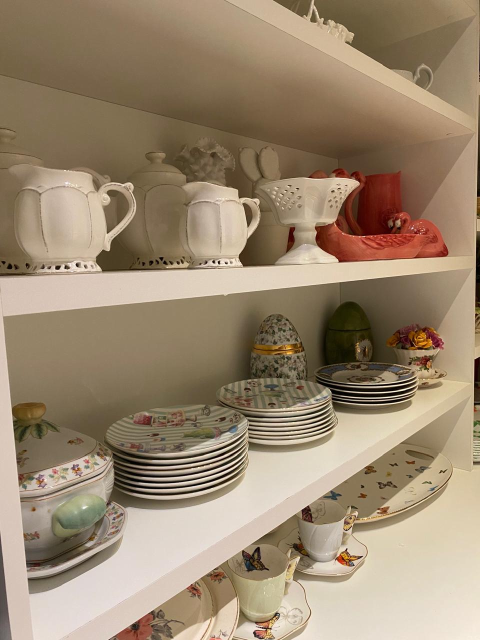 Peças decorativas organizadas